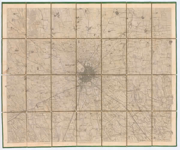 Milano e dintorni. Quadrante generale. 1833_